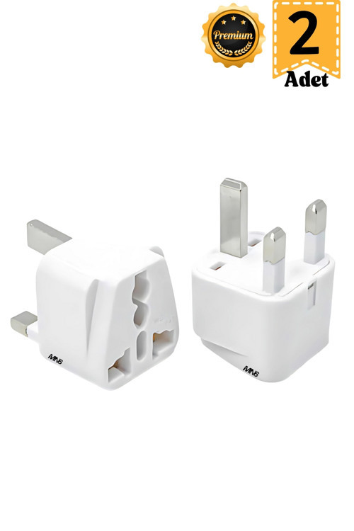M006 Priz dönüştürücü/2 Adet/Kıbrıs-hac umre prizi-G Plug Adapter-Seyahat adaptörü