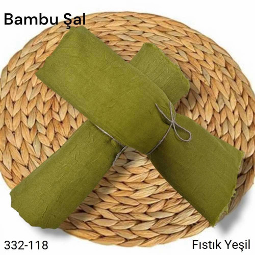 Bambu Kraş Şal (Fıstık Yeşili) 332-118