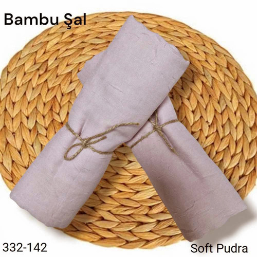 Bambu Kraş Şal (Soft Pudra) 332-142