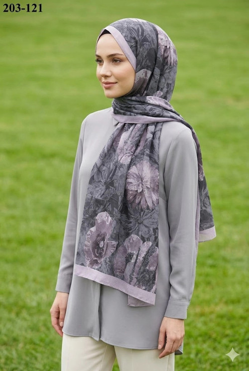 Bambu Kraş Pamuk Şal (Kirli Gül) 203-121