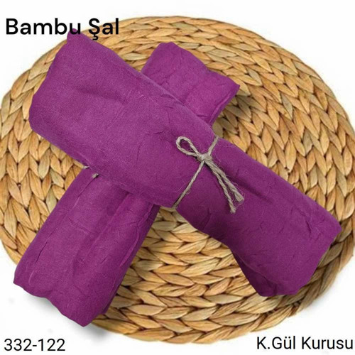 Bambu Kraş Şal (Koyu Gül Kurusu) 332-122