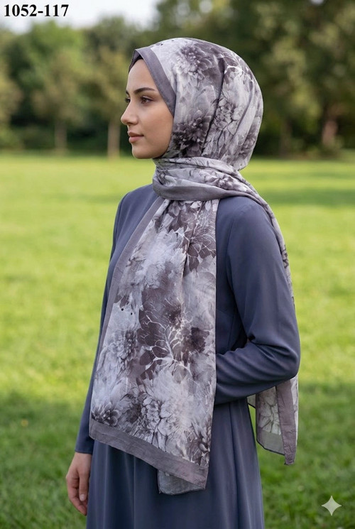 Bambu Kraş Pamuk Şal (Vizon) 1052-117