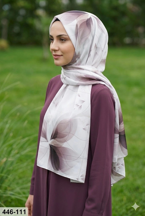 Dijital Desenli Soft Şal 446-111