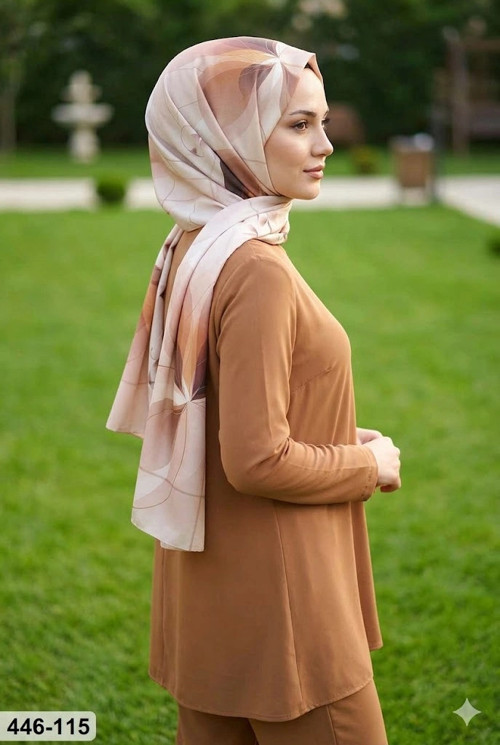 Dijital Desenli Soft Şal 446-115