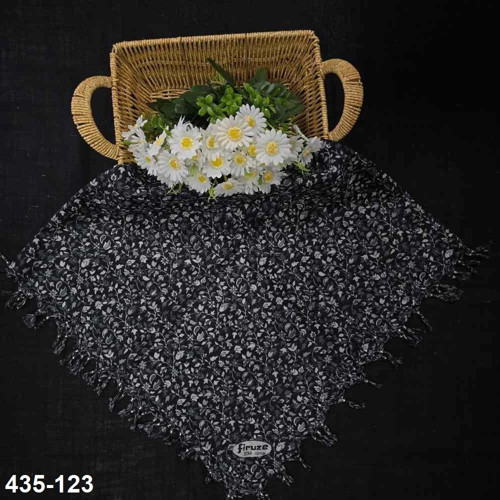Desenli Sökme Boncuklu Eşarp 435-123