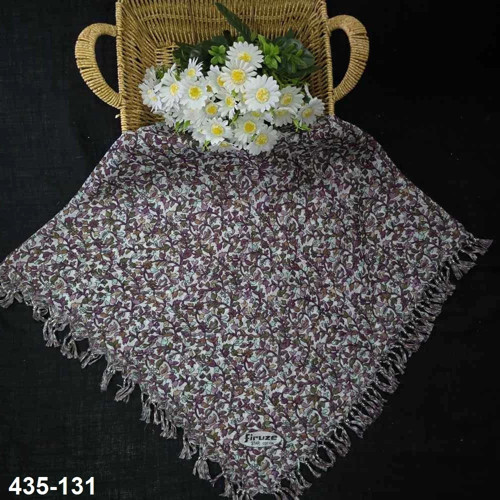 Desenli Sökme Boncuklu Eşarp 435-131