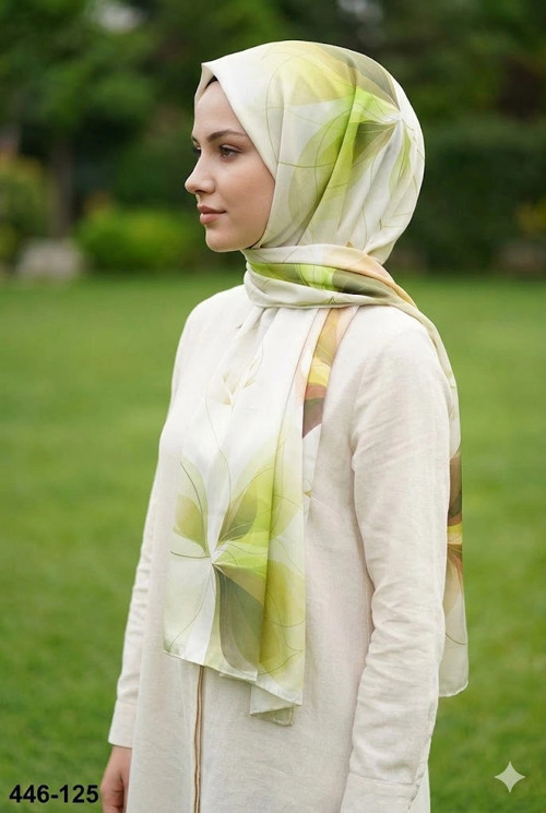 Dijital Desenli Soft Şal 446-125