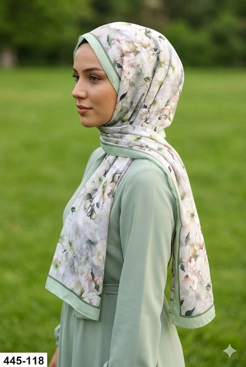 Dijital Desenli Soft Şal 445-118