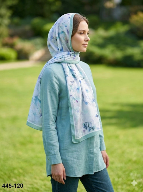 Dijital Desenli Soft Şal 445-120