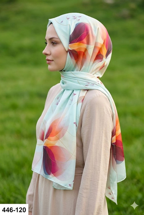 Dijital Desenli Soft Şal 446-120