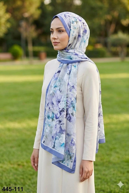 Dijital Desenli Soft Şal 445-111