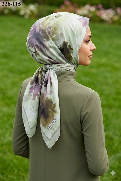 s Soft Pamuk Parla Eşarp (Yeşil) 226-115