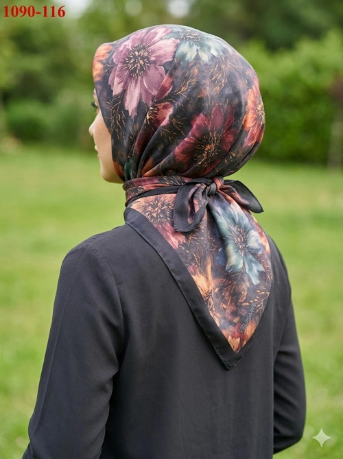 s Soft Pamuk Parla Eşarp (Siyah) 1090-116