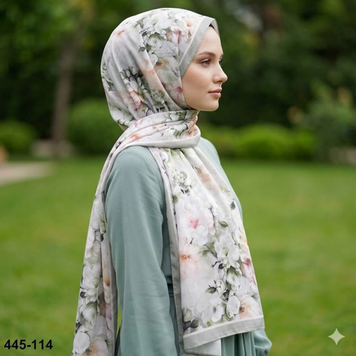 Dijital Desenli Soft Şal 445-114