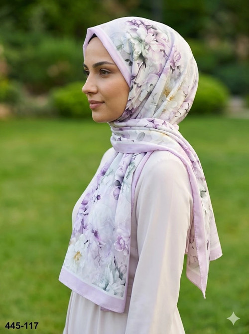 Dijital Desenli Soft Şal 445-117
