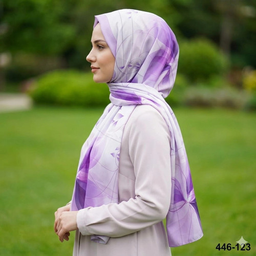 Dijital Desenli Soft Şal 446-123