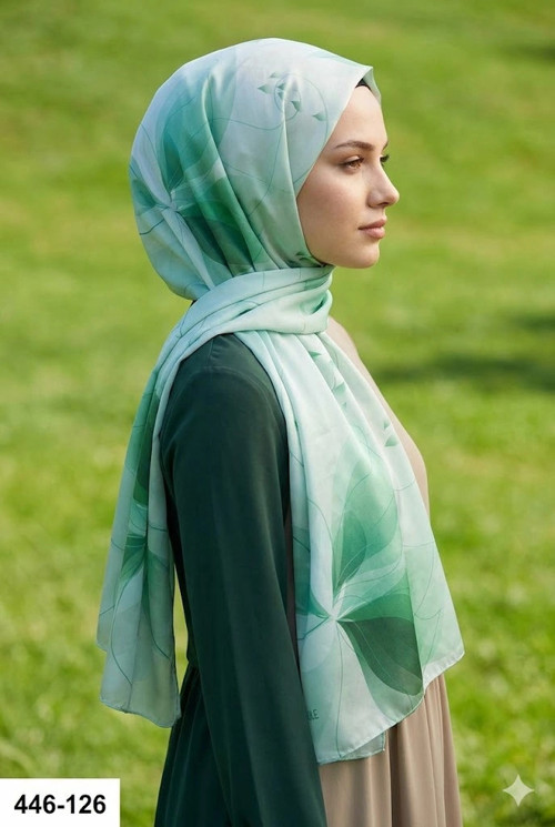 Dijital Desenli Soft Şal 446-126