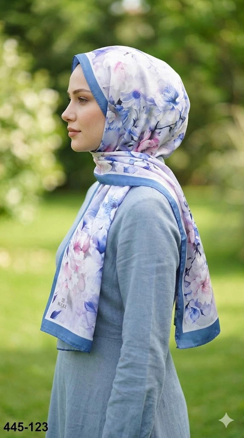 Dijital Desenli Soft Şal 445-123