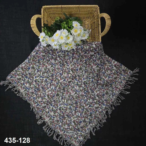 Desenli Sökme Boncuklu Eşarp 435-128