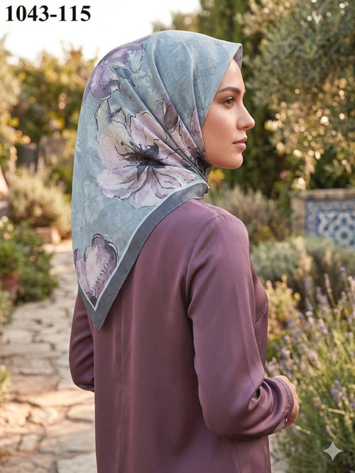 s Soft Pamuk Parla Eşarp (Gri) 1043-115