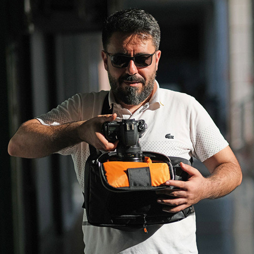 ,Canon Aynasız Fotoğraf Makinesi İle Uyumlu Tek Omuz Sırt Çantası.