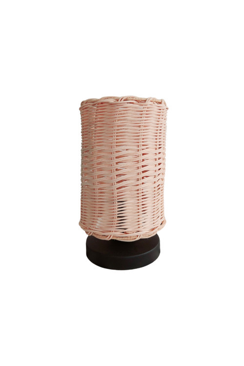 Atölye Aruv - Silindir Başlıklı Rattan Abajur