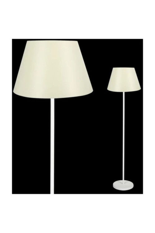 Modern Country Lambader Metal Abajur Beyaz 7310