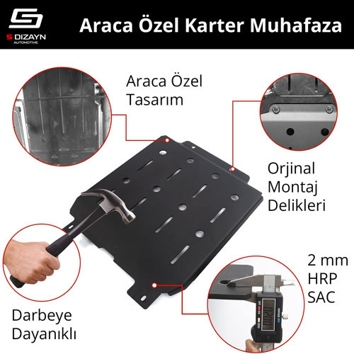 Opel Vivaro 1.5 Çelik Karter Muhafaza Koruma 2019 Üzeri A+ Kalite