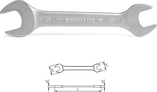 0100 Çatal Iki Ağız Anahtar Kısa Boy 10x12 Mm