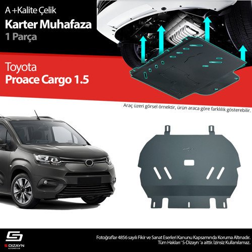 Toyota Proace Cargo 1.5 Çelik Karter Muhafaza Koruma 2018 Üzeri A+ Kalite
