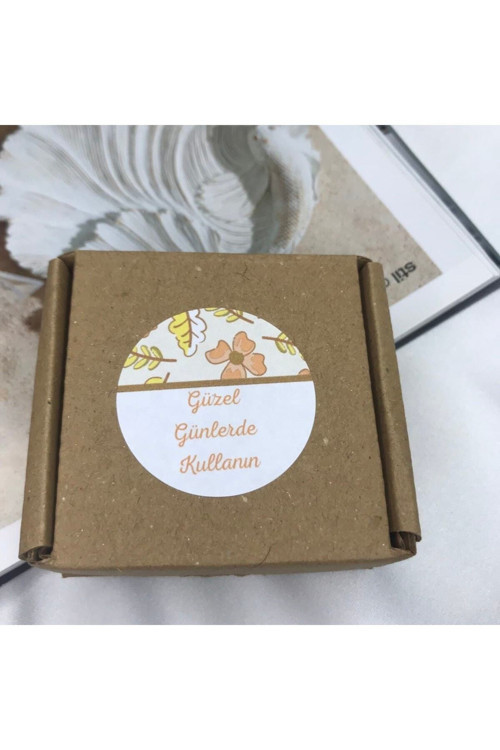 Güzel Günlerde Kullanın Mat Etiket Turuncu Sonbahar Tema Sticker 4 Cm - 40 Adet