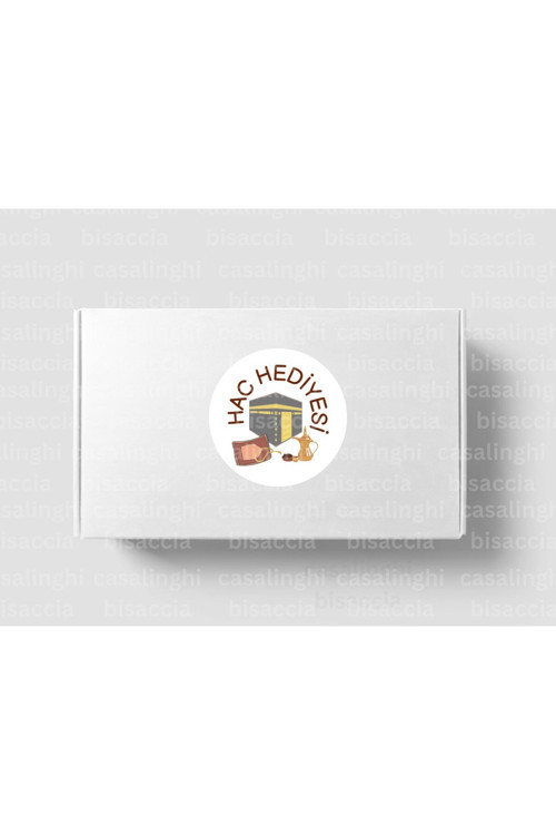 Hac Hediyesi Etiketi Allah Kabul Etsin Yuvarlak Mat Sticker Zamzam Hajj Umrah 4 Cm (90 Adet)