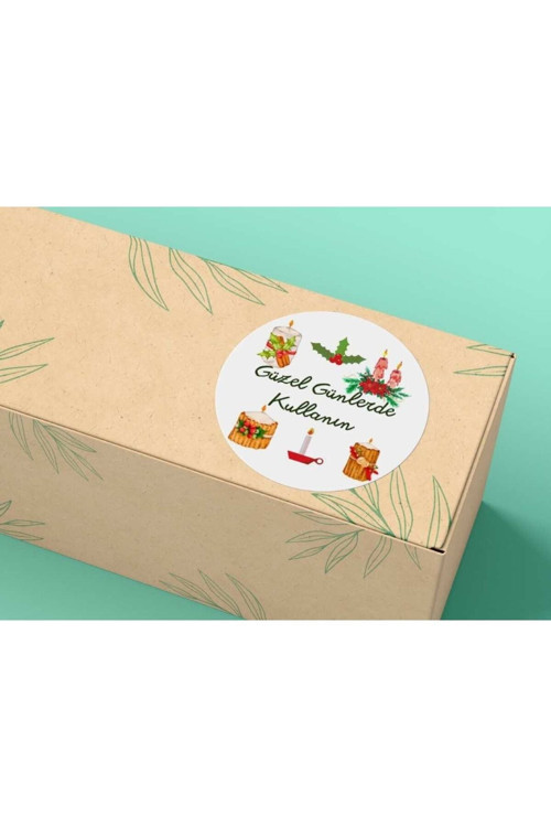 Güzel Günlerde Kullanın Mum Etiketleri Yuvarlak Mat Stıcker 4 Cm (100 Adet)