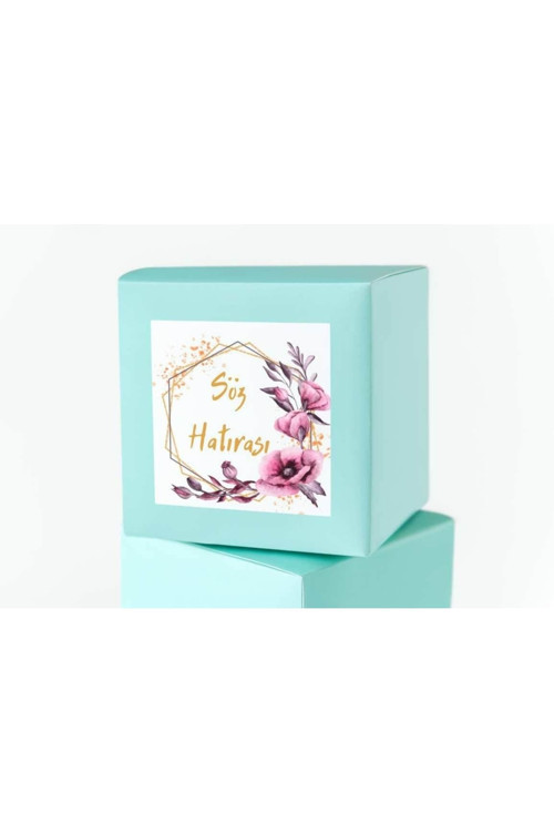 Söz Hatırası Etiketi Altıgen Kare Mat Sticker 4.5 Cm (40 Adet)