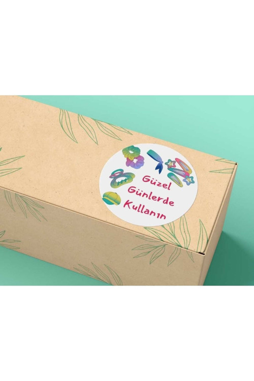 Toka Resimli Güzel Günlerde Kullanın Etiket Yuvarlak Mat Sticker 4 Cm (40 Adet)