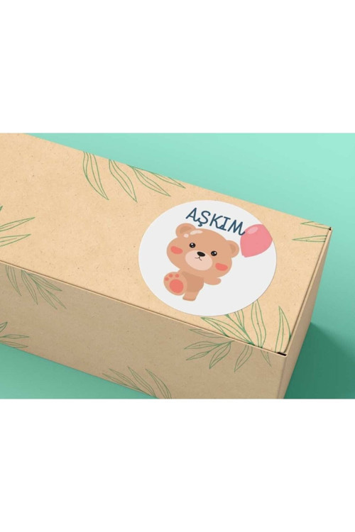 Aşkım Etiketi Yuvarlak Mat Stıcker Sevgi Serisi 4 Cm (40 ADET)
