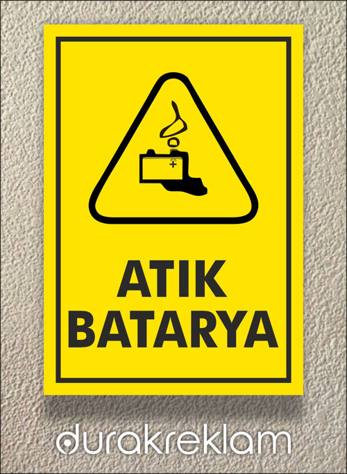 Atık batarya Tabelası