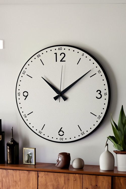 Dekoratif Yeni Modern Rasalhague Ahşap Duvar Saati 48cm