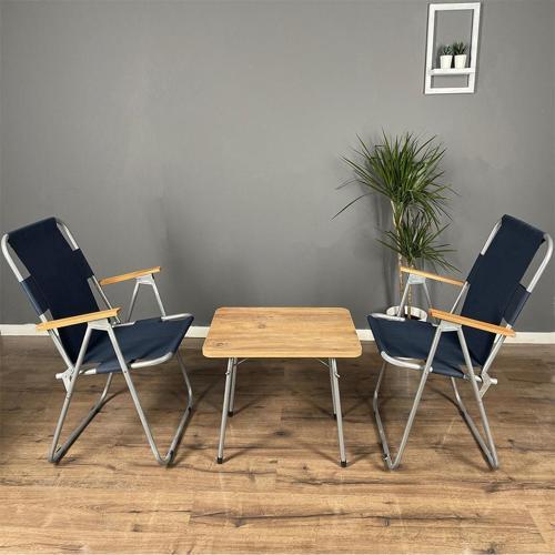 Calido Katlanır Bahçe Kamp Sandalye Masa Seti