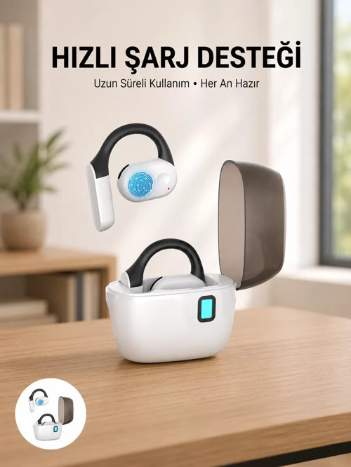 TWS Bluetooth Kulaklık – Otomatik Şarj Taşınabilir Şarj Kutusu Yeni Nesil