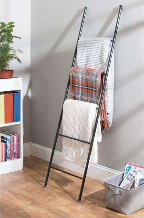 Merdiven Havlu Rafı Siyah 1880