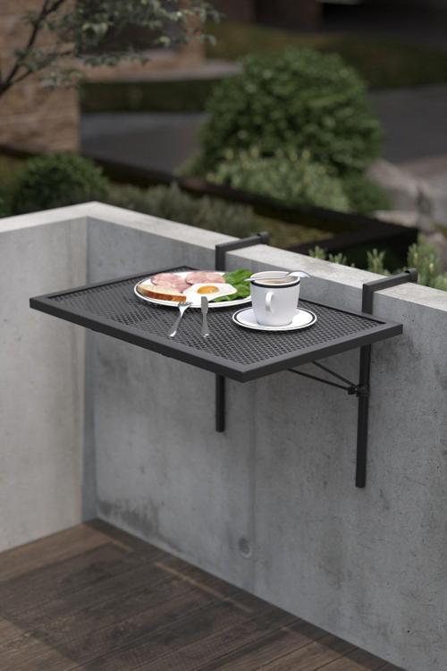 Metal Katlanır Balkon Masası - Askılı Katlanır Masa 5002