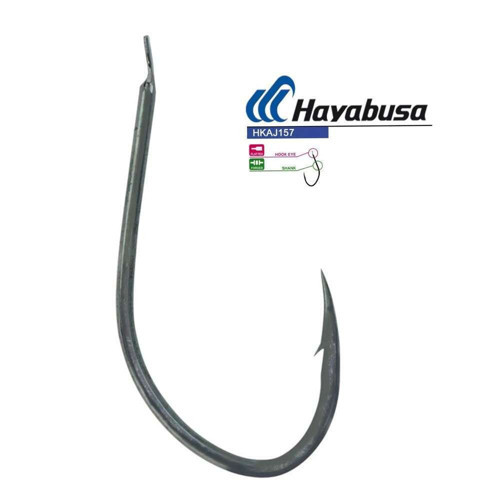 HKAJ 157 Kısa Pala Dövme Olta İğnesi 15li Paket Black Nikel - Standart, 4