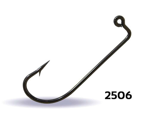 2506 Jig Head İğnesi Dövme Delikli Uzun 100lü Kutu Black Nikel - Standart, 1-0