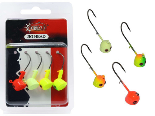 6413 Jig Head Moite 4lü Mix Set Tırnaklı Jig Head - Standart, 5 GR