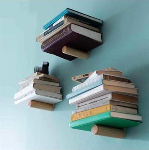 Uçan Kitap Rafı Duvar Rafı 3 Adet Takım