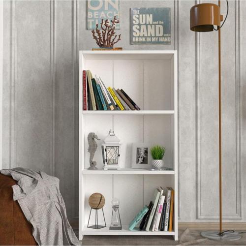 Nitya 3 Raflı Kitaplık Beyaz