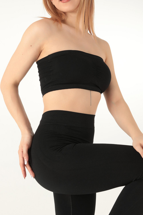 Seamless Straplez Askısız Pedli Büstiyer