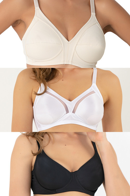 3'Lü Minimizer Toparlayıcı Sütyen Set - Günlük,Rahat