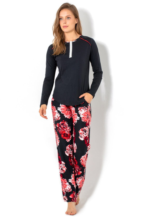 Kadın Siyah Pijama Takımı